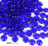 CYS EXCEL Cobalt Blue Glass Gemstone Beads - 1 LB Flat Marble Beads, Aquarium Decor, Approx. 85-100 PCS