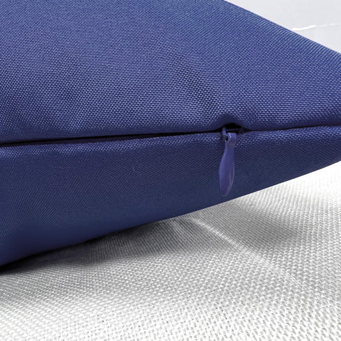 22X22 Set 2 VAKADO Outdoor Waterproof Throw Pillow Covers of Decorative DarkBlue Patio Furniture Cushion Cases Outside