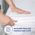 Vibe Premium Waterproof Terry Cloth Mattress Protector, King, White, Washable