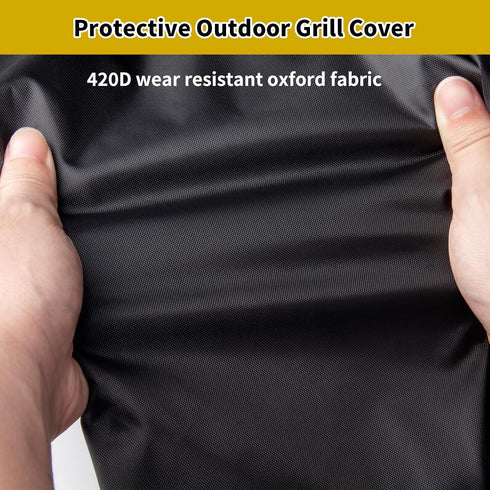 Q2000/Q200/Q1000/Q100 Grill Cover for Weber Q Series Grill on Cart, Waterproof BBQ Cover for Weber on Portable