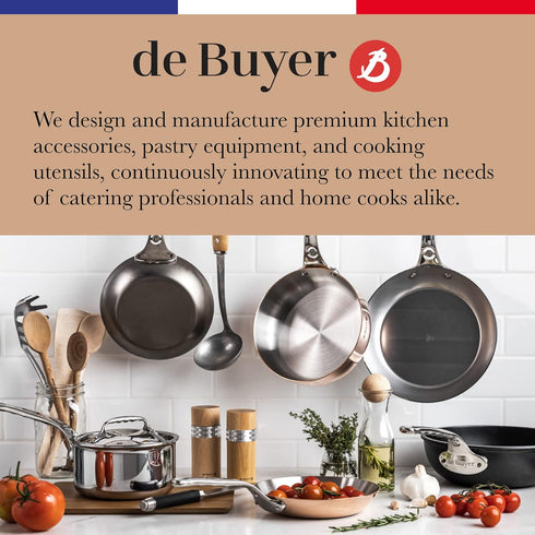 De Buyer PERFORATED TART RING, Round, 9.64" in Stainless Steel, 0.75" High
