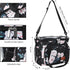 Femuar Lunch Bags for Women/Men: Insulated Lunch Cooler Bag with Adjustable Shoulder Strap - Pink Flower