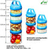 4 31oz SELEWARE Portable Stackable Food Storage Containers for Snacks Formula Powder and Drinks Twist Lock System