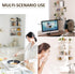 8x11.8 Inch Set 4, Sezanrpt Clear Corner Shelf Wall Mount of Acrylic Corner Floating Shelves, Wall Organizer Shelf