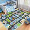 Kids Carpet Car Rug Play Mat, 4'x6' Road Rug for Kids, City