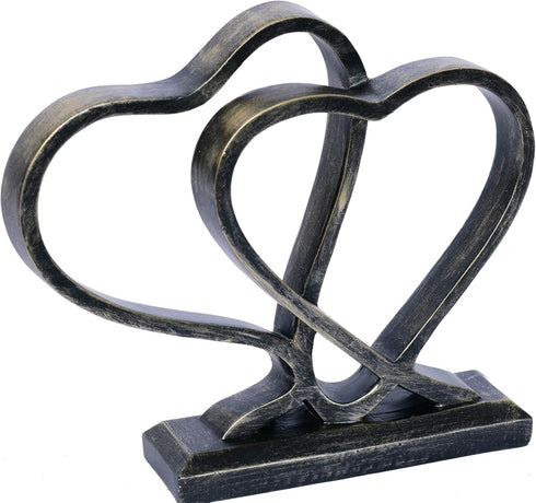 PUHOZN Heart Sculpture for Living Room Decor Heart Decoration Gift for Her and