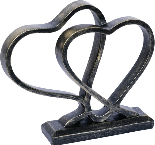 PUHOZN Heart Sculpture for Living Room Decor Heart Decoration Gift for Her and