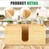 AFOROEOA Countertop 10.8'' 4'' 5'' Bamboo Paper Towel Dispenser Folded Paper Towel Holder Trifold Napkin Holder