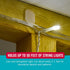 50 Pack 24 VELCRO Brand Indoor Light Clips for Hanging String Lights, Holds Up to ft, Transparent Peel-and-Stick Wall