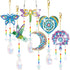 YUNVI 6 Pcs Diamonds Paintings Suncatcher, Double Sided 3D Diamonds Paintings Wind