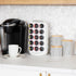 Mind Reader Single Serve Coffee Pod Carousel - 30 Pod Capacity Countertop Organizer (6.75"L x 6.25"W x 12.5"H, White)