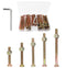 cSeao Crib Screws Hardware Replacement Kit, 18-Set M6x40mm/ 50mm/ 60mm/ 70mm/ 80mm Hex