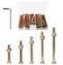 cSeao Crib Screws Hardware Replacement Kit, 18-Set M6x40mm/ 50mm/ 60mm/ 70mm/ 80mm Hex