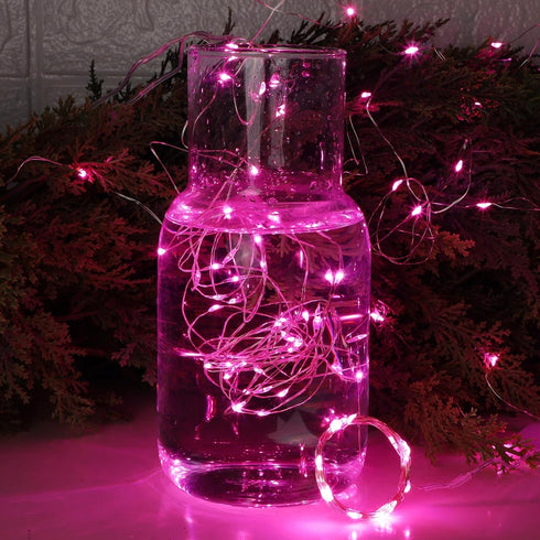 12 Pack 7 20 WATERGLIDE Valentine's Fairy Lights Battery Operated (Included), ft LED Mini String Lights, Waterproof