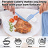 Reusable Utensils Set with Case, 4 Sets Portable Chopsticks, Knife, Fork, Spoon for Lunch Box, Travel Daily Use