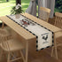 Drapeloft 13"x108" Inch Farm Animals Table Runner, Rustic Farmhouse Cow Pig Rooster Watercolor Coffee Table Center