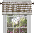 Buffalo Check Valance Window Curtains by Achim Home Decor, 58 Inch Width, 14 Inch Length, Taupe Brown & Ivory Plaid