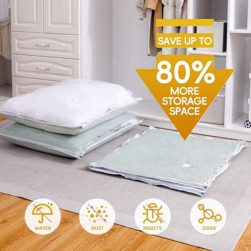 Vacuum Storage Bags with Electric Air Pump, 15 Pack (5 Jumbo, 5 Large, 5 Medium) for Clothes, Blankets, Pillows, Travel