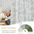 jinchan 84 inch Country Set 2 Linen Nursery Curtains Long Woodland Wildlife Sage Green Print Drapes for Kid's Room