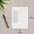 Recipe Card Set, 3-Hole Punched (Set of 30), 8.5 x 11 inch, 200 GSM Insert Card, Letter Size for Saving Recipes by Sort Out My Life