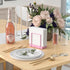 Napkin Holder for Table, Pink Kitchen Accessories Appliances for Table Farmhouse Cocktail Picnic Rustic Bamboo Iron Wood Holders for All Dining Room Decor Pink