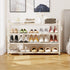 DIDSIS 3-Tier 200 lbs Closet, Heavy Duty Metal Shoe Rack, Load Capacity Shoe Organizer with Reinforced Steel Tubes