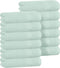 BOUTIQUO Ultra Soft Cotton Washcloths, Contains 12 Piece Face Cloths 12x12 inch,