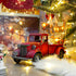 12'' SOFFEE DESIGN Iron Classic Red Truck Pick-up Model Collectible Vehicle Decoration, Collectible Figurine Home Dcor
