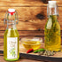 Havawish 16 8 oz Pcs Homemade Olive Oil Swing Top Glass Bottles Clear Flip Top Bottles with Airtight Lids Labels