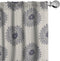 Ambesonne 2 Panel Set Oriental Curtains, Medallion Motif Floral Leafy Ornaments Window Treatments - 28" x 63", Grey