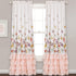 Set 84 52, Lush Decor Flutter Butterfly Curtains | Ruffle Print Design Window Panel for Living, Dining, Bedroom (Pair)