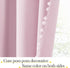 52" 84" 2 NICETOWN Pom Pom Blackout Curtains for Girls Bedroom Boho Pink Window Curtains for Nursery Rod Pocket Thermal