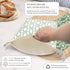 Cozy Set Bread Reusable Bread Bag for Home Bakers | USA Brand | Charming Bread Designs (Green Ornamental)