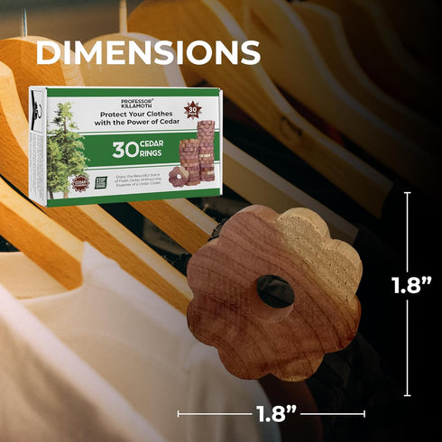 Cedar Rings for Clothes Storage – 30 Fresh Cedar Rings to Protect Your Clothes from Damage