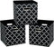 Set of 3 Fabric Cloth Storage Bins, Foldable Cube Organizer with Dual Handles, Black Light for Home Bedroom Storage