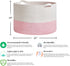 Extra Large Cotton Rope Basket 22" x 14", Toy Basket for Storage