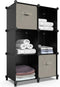 HOMIDEC 6-Cube Storage Organizer, Closet Organizer Storage Cabinet Shelf for Kids, Bedroom, Bathroom