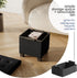STORAGEBUD 15-in 330lbs, Storage Ottoman Cube with Small Bin, Square Ottoman with Storage for Living Room and Bedroom