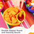 Weewooday Snack and Dip Bowls, 6 Pcs Stackable Plastic Bowls for Chips, Dips, Snacks, Microwave and Dishwasher Safe (6