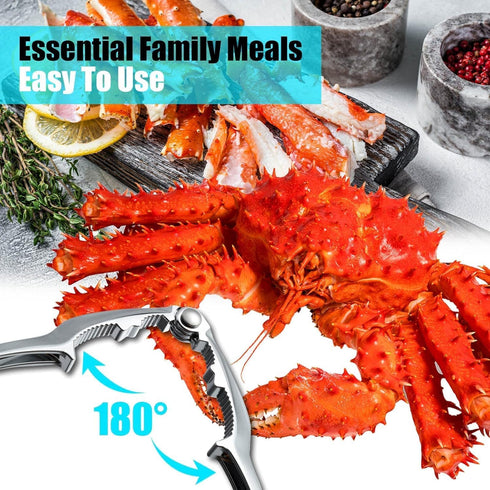Set Crab Leg Crackers - Crab Crackers and Tools with Stainless Steel Seafood Utensils Crackers & Forks Cracker