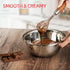 Whisk for Cooking, Stainless Steel Wire Wooden Handle Kitchen Hand Whisk for Blending, Beating, Stirring