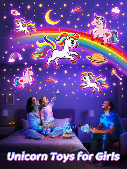 15 Music+15 Films+315 360+Remote+1200mah Carousel Night Light for Kids, Colors Star Projector for Kids Night Light