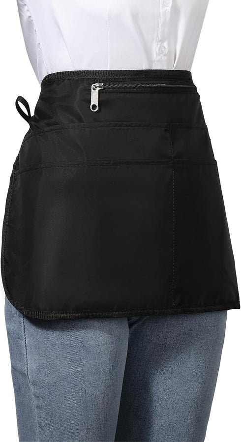 Bafelia 6 Barber Apron with Pockets, Waterproof and Bleach-proof Hair Stylist Apron for Men Women,Hairdresser Apron