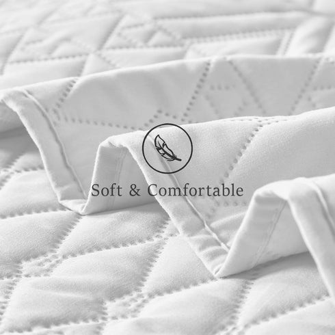Set,White Set Seasons,2 Piece(1 Quilt,1Pillow akkialla Twin Size Quilt Bedding Lightweight Microfiber Soft