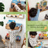 3 24inch Floating Shelves, Wall Shelf for Kids Rooms, Woodland Nursery Bookshelves, Bear Fox and Raccoon