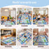 Room,Bedroom,Floor,Nursery(Blue,3'x5') Kids ABC Rug for Playroom, Classroom Alphabet Area Carpet Playmat,Washable