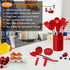 LIANYU 27 PCS Kitchen Utensils Set with Holder - Silicone Cooking Tools with Stainless Steel Handle for Nonstick
