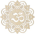 Fourth Level MFG 12" Sacred Om Wood Wall Art - Sacred Geometry Mandala, Zen Home Decoration for Yoga and Meditation
