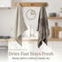 4-Pack Set Pure Linen Flax Washcloths Natural Dish Towels Linen Tea Towel Cloth Napkins Small Hand Towels for Kitchen