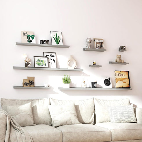 Solrot Set 2-36 Inches, Floating Shelves for Wall Decor, Long Wall Mounted Storage Shelf for Bedroom, Living Room